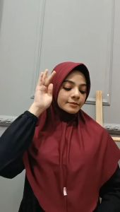 Jilbab Instan Bergo Serut Antem Thalita Jersey Spandek By Kenzio BY MOSLEMWEAR