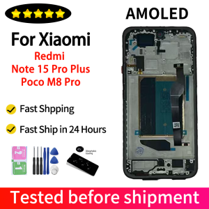 vbpbsql | 6.83"AMOLED For Xiaomi Redmi Note 15 Pro+ Plus 5G 2510ERA8BG LCD Display Screen Touch Digitizer For Poco M8 Pro 5G 2510EPC8BG