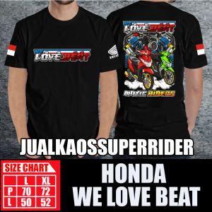 BAJU KAOS DISTRO HONDA WE LOVE BEAT