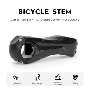 TOSEEK Carbon Stem12Degree Mountain Bike Stem 31.8mm Bicycle Handlebar Stems 70/80/90/100/110/120/130mm Black Gloss Bicycle Part