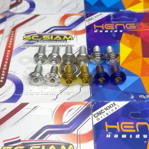 HENG & SC SIAM 8X20 DISC BOLT CNC GEAR / GOLD / SILVER / MOUNTING / CONCAVE