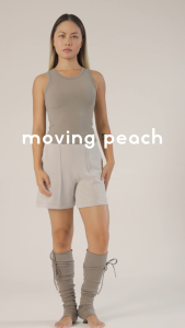 Moving Peach Women Sports Shorts Ruched Details Soft Relaxed Shorts With Pockets High Waist Casual Shorts Daily wear CPH