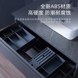 กล่องเก็บของสำหรับตู้น้ำยาสบู่ในห้องน้ำแบบแท่นล้างหน้า กล่องเก็บของแบบตู้ กล่องเสริม วัสดุ ABS Nylon จากจีนแผ่นดินใหญ่