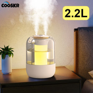 Air Humidifier 2.2L Large Capacity Home Humidifier Silent Mist Maker Usb Desktop Humidifier for Bedroom Office with Night Light