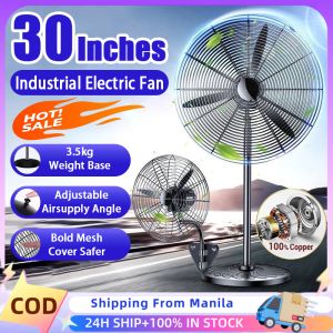Electric Floor Fan Heavy Duty Industrial Electric Fan 30 Inches Stand Fan Electric Fan Sale Wall Fan Floor Fan Stand Fan Inverter Powerful Wind High Power Fan For Home Warehouse Farm School Factory
