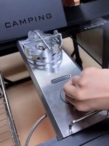Bếp Cắm Trại Ngoài Trời Chống Gió BUERK 8000W Kèm Túi Đựng Bếp Gas Nửa Bộ IGT Dùng Cho Dã Ngoại Nướng BBQ Chất Liệu Thép Không Gỉ