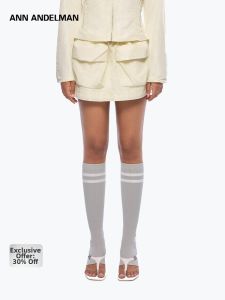 ANN ANDELMAN | Solid Color Bodycon Workwear Skirt-pants