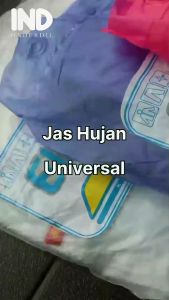 Jas Hujan Merk Elmondo Ceria 935 Setelan Baju Celana Jaket Dewasa Wanita Pria Tangan Panjang Stelan Ujan Hitam Biru Hijau Orange Pink Putih