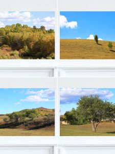 Modern Minimalist Original Landscape Self Adhesive Sticker Decorative Art Core Mountain Forest Living Room Wall Decal Poster