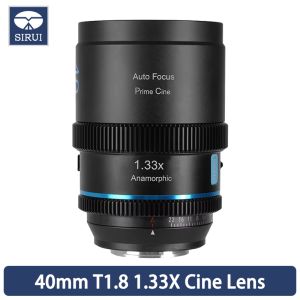SIRUI 40mm T1.8 1.33X S35 Frame Autofocus Anamorphic Lens Cine lens Zoom Blue Flares