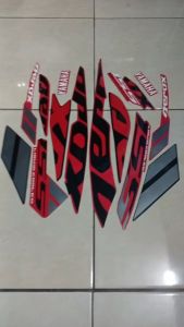 Stiker Striping Yamaha Aerox 2019 Merah Lis Body Standar Berkualitas Original