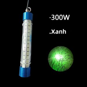 Đèn Câu Cá Nước Sâu 1 Chiếc 300W Đèn Dụ Cá Công Suất Cao Toàn Thân Hợp Kim Nhôm Ánh Sáng Xanh & Trắng Dưới Nước Dành Cho Ngư Dân Chuyên Nghiệp