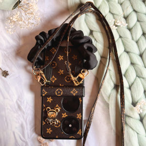 เคสโทรศัพท์ Huawei Pocket2 แบบพับได้บางเฉียบพร้อมสายสะพายไหล่สำหรับฤดูใบไม้ร่วงและฤดูหนาว ดีไซน์หรูหรา เปลือกป้องกันแบบครอบเต็ม