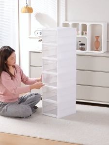 WARMHEARTกล่องรองเท้าแบบพับได้ All-in-one ติดตั้งฟรีตู้รองเท้าโปร่งใส กล่องรองเท้าพับshoe boxes พลาสติกได้ กล่องเก็บรองเท้า