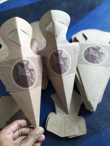 Paper cone kentang goreng curly / kemasan kentang goreng curly / wadah churos