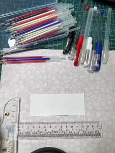 Heat Erasable Pen High Temperature Heat Pen Hilang Kena Panas Untuk Spidol Marker Kain Kulit