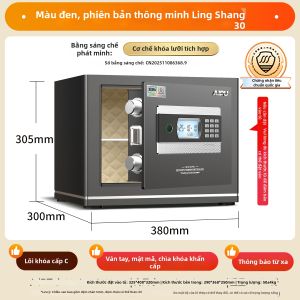 Két Sắt Chống Trộm Thông Minh Mở Bằng Vân Tay Và Mật Khẩu