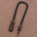 High-End Jade Pendant Hemp Rope for Necklace Handcrafted Braided Cord for Men and Women in Black Rosewood. 