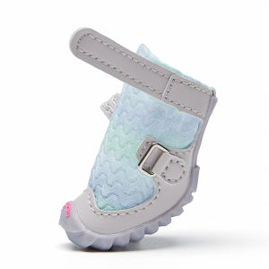 Fokwow Dog Shoes Soft Bottom Breathable Anti Slip for Small Dogs like Teddy Bichon Schnauzer Four Season Pet Footwear