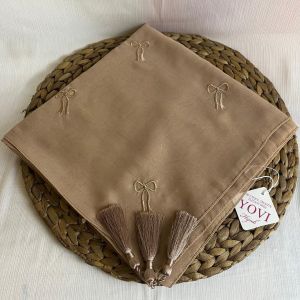 Hijab segiempat Paris jadul Coquette bordir pita tasel//Kerudung segiempat Paris jadul pita bordir kecil//Paris jadul bordir pita tasel