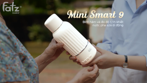 Máy hâm sữa cầm tay FATZ BABY Mini Smart 9 FB3873BT đo độ tinh khiết nước pha sữa di động nhỏ gọn tiện lợi