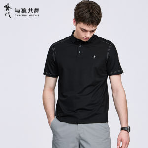 Silk Content Ice Touch Short Sleeve Polo T-Shirt for Men