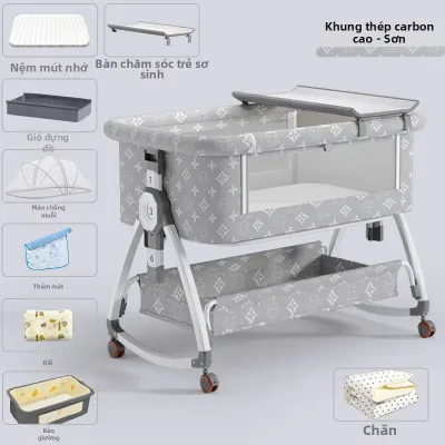 Crib Bé Gấp Đa Năng Di Động