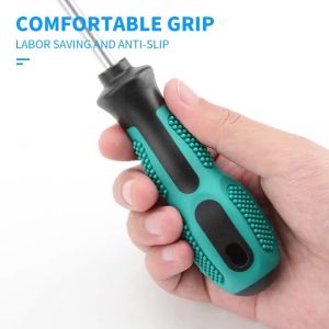 1PCS Multifunctional Flat Head Cross Screwdriver Magnetic Screwdriver Household Basic Anti Slip Manual Screw Drive Tool