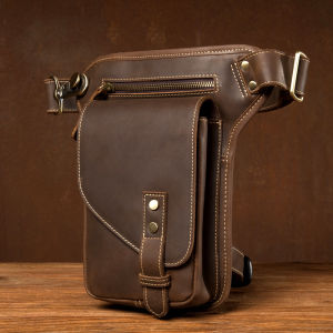 Light Luxury Retro Texture Cowhide Leg Bag: A Guide to Stylish & Functional Mens Bags