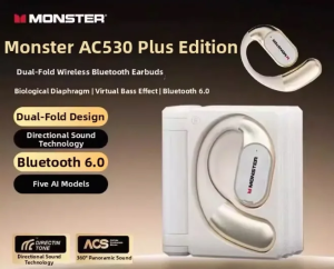 Monster | Over-ear Open-ear Air Bone Conduction Sport Noise-reducing AI Translation Bluetooth Headphones | Trending Choice Alongside AI Work Gear