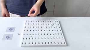 Pegboard Peg Board Organizer Accessories Shelf Wall Hanging Rack Shelve Storage Home Decoration