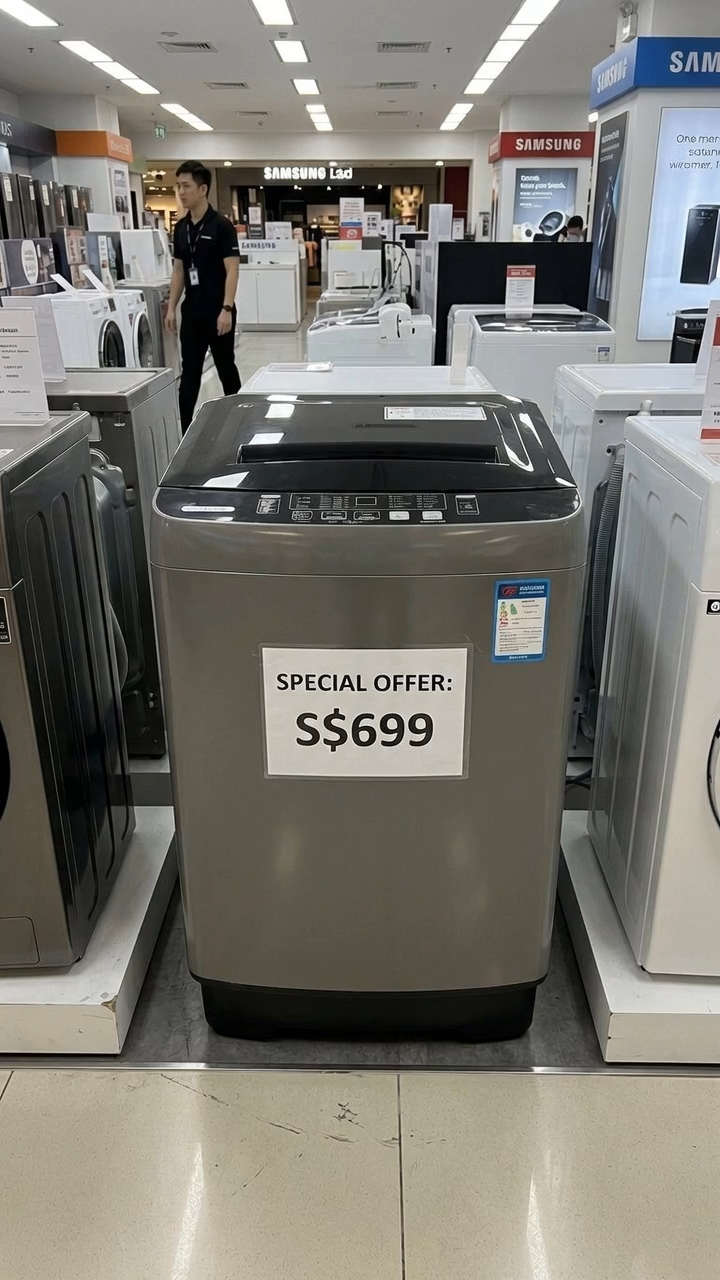 SG STOCK 8/12kg Automatic Washing Machine Household Mini Dryer Sterilization With Drying Top Load