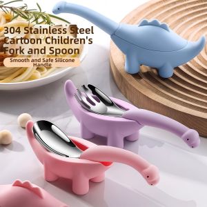 Portable 304 Stainless Steel Baby Feeding Cutlery Set