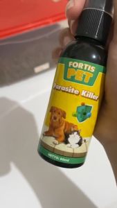Obat Jamur Fortis Spray 60ML Scabies Demodex Kudis Koreng Gatal pada Kucing Anjing Parasit Killer