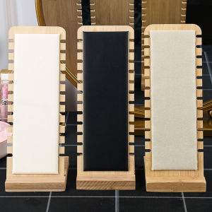 Khung Trưng Bày Trang Sức Bằng Tre Gỗ Sáng Tạo Tự Làm Giá Đỡ Vòng Cổ Lắc Tay Đạo Cụ Đóng Gói Trang Sức Thời Trang Bán Lẻ Từng Chiếc