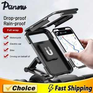 Waterproof Motorcycle Bike Mobile Phone Holder Universal Bicycle GPS 360° Swivel Adjustable Motorcycle Cellphone Holder
