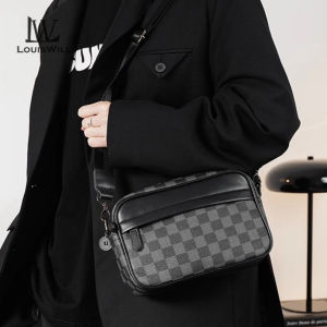 LouisWill Men Bags Mens Shoulder Bag Cross Body Bag Casual Shoulder Bag Men Fashion Shoulder Bag Large Capacity PU Bag Casual Sport Street Bag for Travel Outdoor
