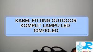 KOMPLIT 10M Kabel Fitting Gantung & 10 Lampu LED Gantung CAFE