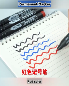 Quick-Dry Permanent Waterproof Marker Red Blue Black Permanent Marker Pen/Oily Marker Pen wholesaled