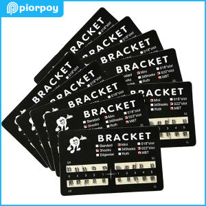 PIORPOY 20Pcs Dental Bracket Orthodontic Braces Mini Roth/MBT 022 Hooks 345 Monoblock Brackets Dental Treatment Materials Tools