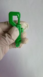 11/22/55Pcs Bird cage lock Mixed color Plastic hook lock