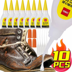 10x 502 Quick Drying Glue Liquid Super Glue Instant Drying Adhesive Leather Rubber Wood Metal Strong Glue Hand Craft Adhesives