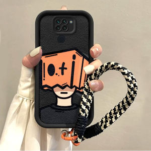 casing hp Redmi Note 9 Pro Max terbaru 2025 bocah karton kartun Sederhana Anti -fall Lanyard Model wanita