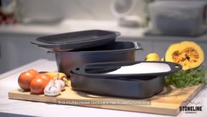 STONELINE® Roaster Bakeware Set of 5 40x22 cm | with Lids