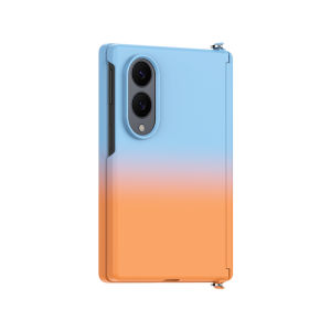 Fashion Magnetic Phone Case for Samsung Z Fold 8 Wide Slim Skin Fell Gradient Color Hard Hinge Protector Shockproof Phone Cover