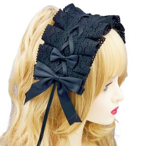 Kẹp Tóc Ren Thắt Nút Bướm Phong Cách Nhật Bản Ngọt Ngào Kẹp Tóc Lụa Đa Năng Phong Cách Công Chúa Lolita Dành Cho Bé Gái