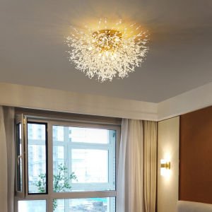 LANTU Modern Three-Color Dandelion Ceiling Lamp Ceiling Crystal Dining Room Dining Room Lamp Crystal Lamp Design Bedroom Bar Clothing Decoration Chandelier