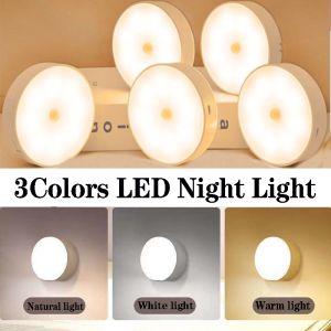 USB Wireless Touch Sensor Round Night Light Stepless Dimmer Setting Memory Led Sleeping Magnetic Lamp