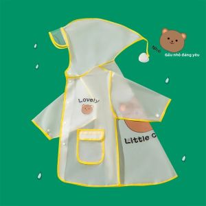 Áo Mưa Trẻ Em Trong Suốt Chống Thấm Nước Dày Cho Bé Trai Và Bé Gái Trường Tiểu Học Mẫu Giáo Áo Mưa Ngoài Trời Cho Bé Trong Những Ngày Mưa