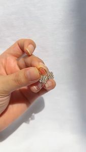 Anting Desi Emas Asli Kadar 700 70 16K Diamond Look Segi Giwang Kerabu Simple Mewah Classic